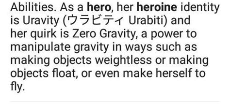 please help!!!! what is the hero name of uraraka in mha??? - Brainly.in