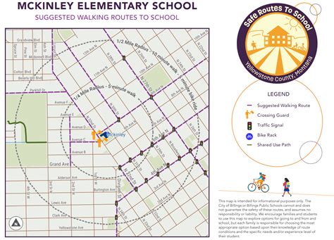Walking Route Maps For Billings Elementary Schools | City of Billings ...