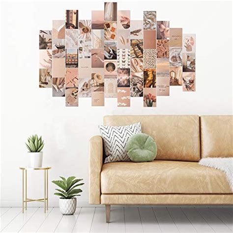 CY2SIDE 50PCS Beige Aesthetic Picture for Wall Collage, 4×6’’ Boho ...