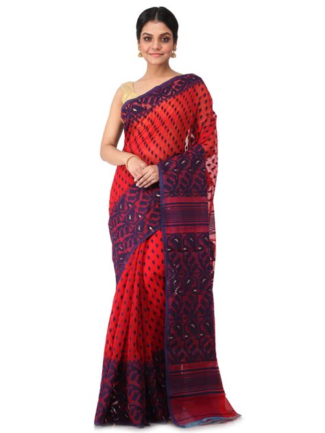 Women's Dhakai Jamdani Saree