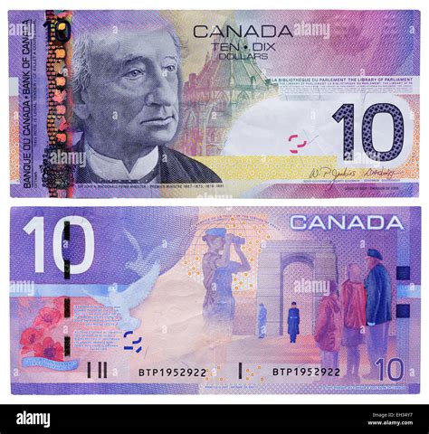Canada 10 dollar bill Cut Out Stock Images & Pictures - Alamy