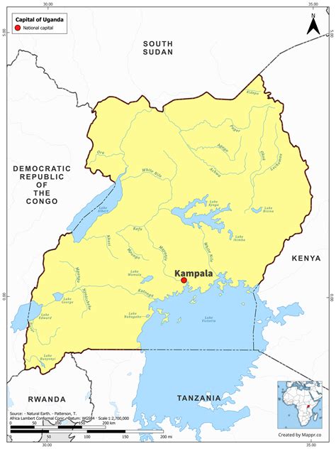 Uganda Maps | Mappr
