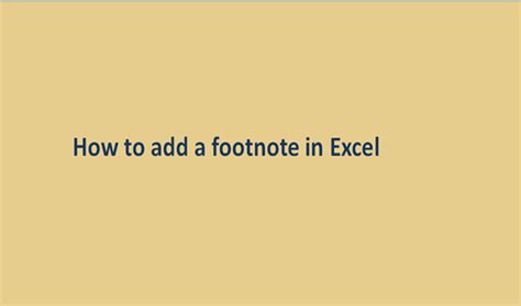 Add Column in Excel Footnote 的图像结果