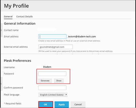 How to change Plesk Panel User Password - Diadem Technologies : Support ...