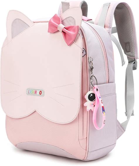 Amazon.com | LISINUO Kids Backpacks Girls Backpack Kid Kitten School ...