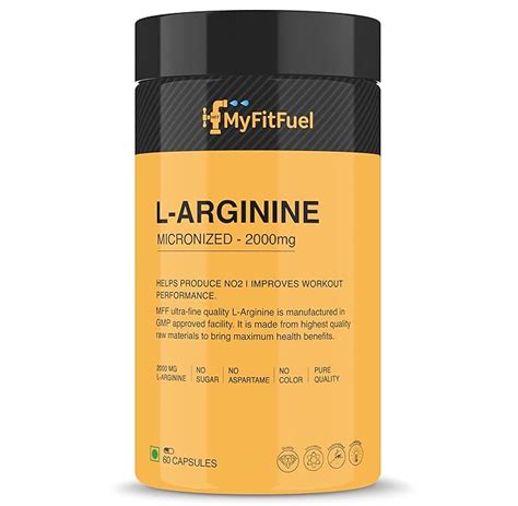MyFitFuel L-Arginine (2000 mg) 60 Capsules : Amazon.in: Health ...