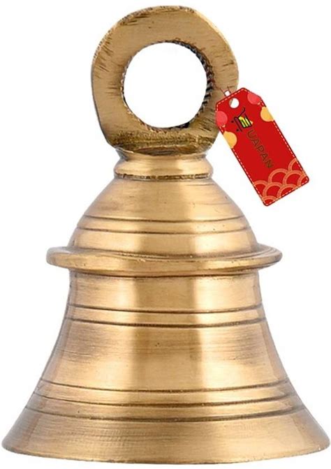 UAPAN Brass Bell without chain for Temple, Pooja and Home Decoration ...