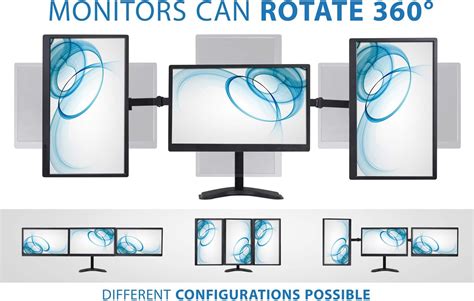 Mount-It! Triple Monitor Stand | Fits 19-24 Inch Screens | India | Ubuy