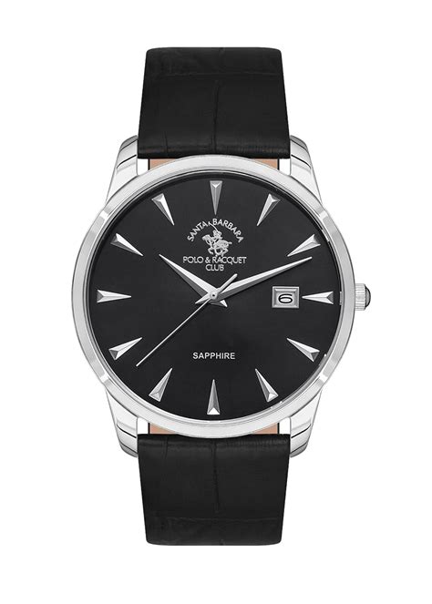 Santa barbara polo & racquet club analogue Black Dial Men's Watch-SB.1. ...