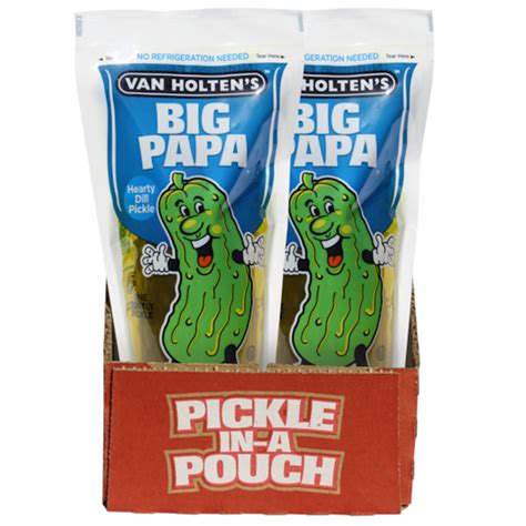 Van Holten's Dill Pickle in-a Pouch, 12 Per Case
