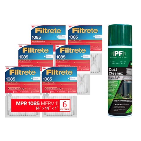 Shop Filtrete 6-Pack 1085 MPR 14-in x 14-in x 1-in air filters with PF ...
