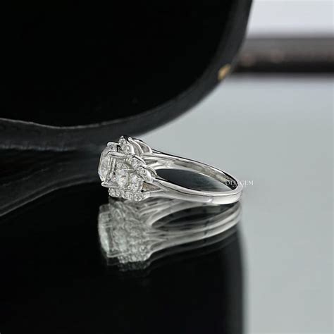 Buy 1900s Victorian Square Old Mine Cushion Cut Lab Diamond Five Stone ...