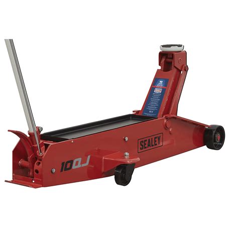 Sealey 10 Tonne Long Reach Trolley Jack - 10QJ | Aldea Group