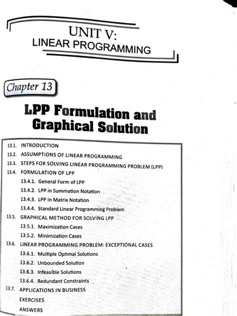 LPP Graphical Method Problems Decision Models Books Exersice Problems 的图像结果