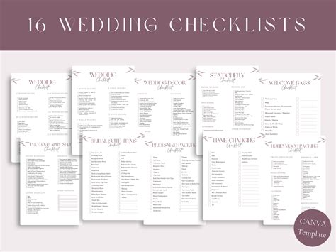 Image result for Full Wedding Checklist
