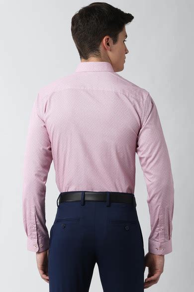 Buy Men Pink Slim Fit Full Sleeves Formal Shirt Online - 578524 | Peter ...