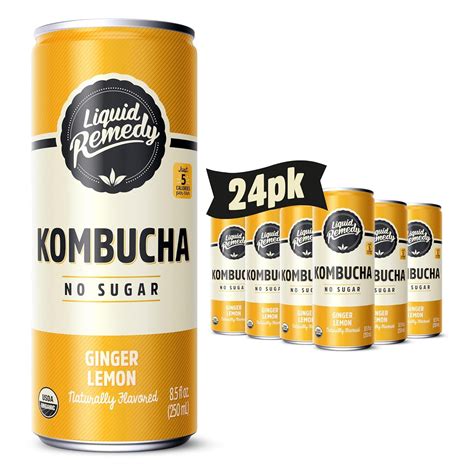 Liquid Kombucha Sugar Free Organic Drink, Low Calorie, Probiotic Like ...
