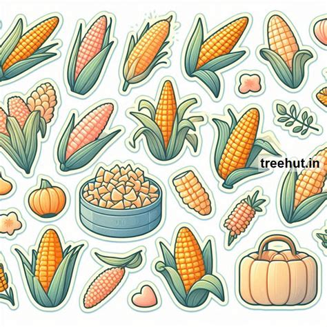 Printable Corn Stickers and 25 Harvest Craft Activities for Kids ...
