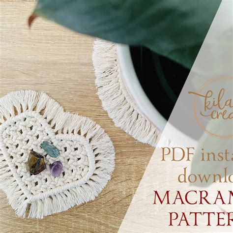 Image result for Macrame Heart Pattern Free Tutorials