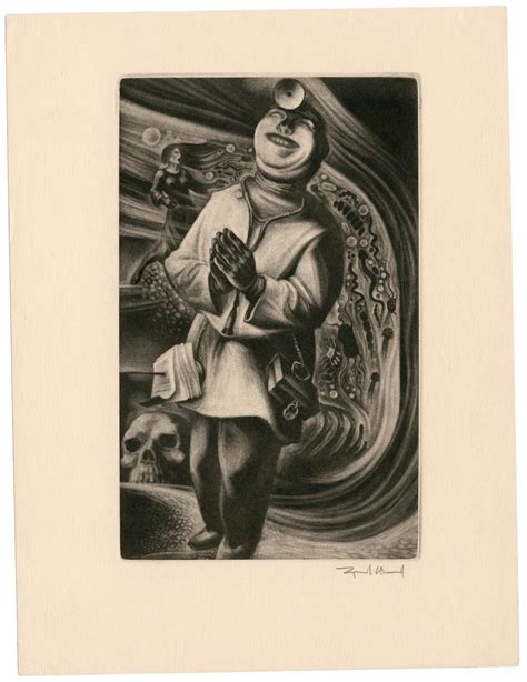 Lynd Ward - 'Doctor' from 'In Praise of Folly' — 1940s Graphic Modernism For Sale at 1stDibs