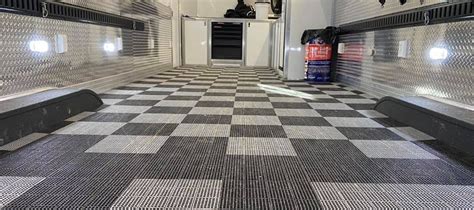 Enclosed Car Trailer Flooring Ideas Rustoleum Garage FLOOR EPOXY On An