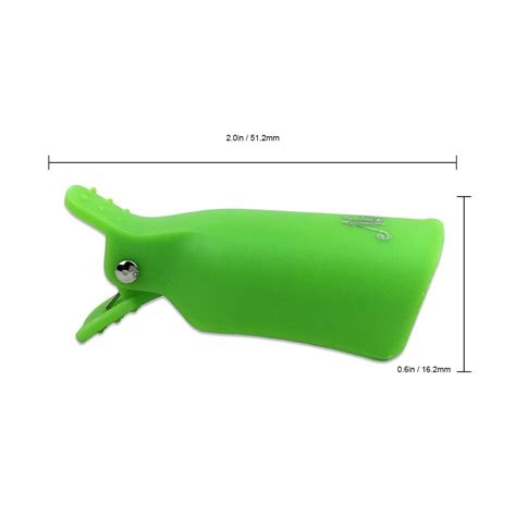 Buy Pana® 20 Pieces GREEN Reusable Acrylic Nail Soak Treatment UV Gel ...