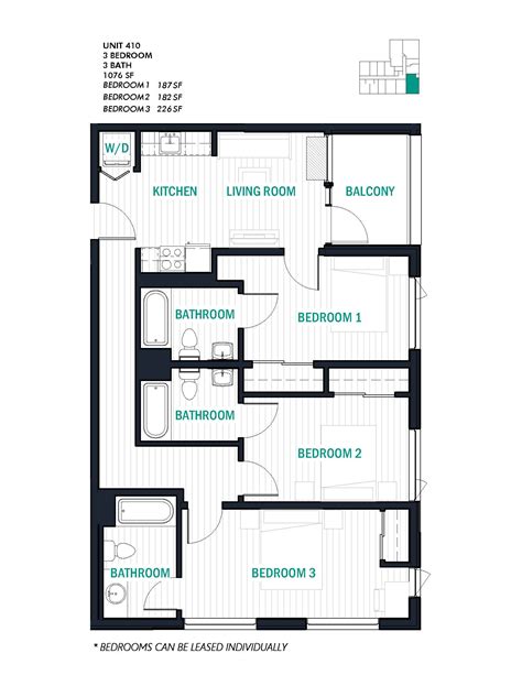 The Lofts at Steamboat Basecamp - Three Bedroom Floor Plans — The Lofts ...