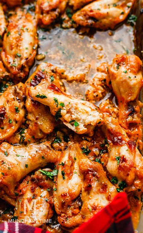 Oven Baked Chicken Wings Recipe - Munchkin Time