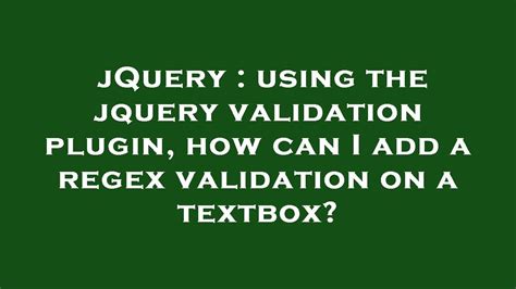 Image result for jQuery Validention