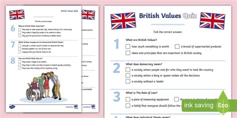 British Values Quiz