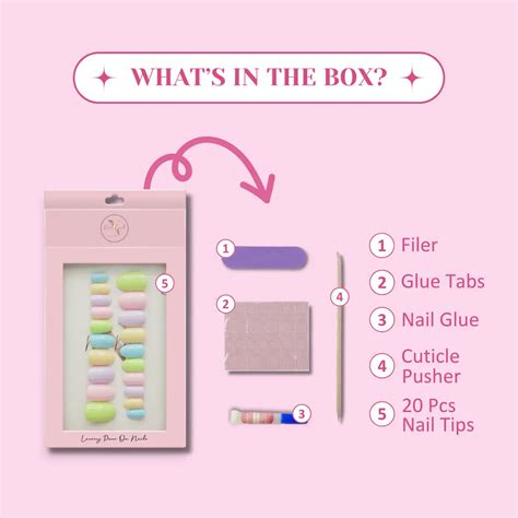 Colorful Pastels Presson Nails Rs 499 - Limited Time Only – Nailknack