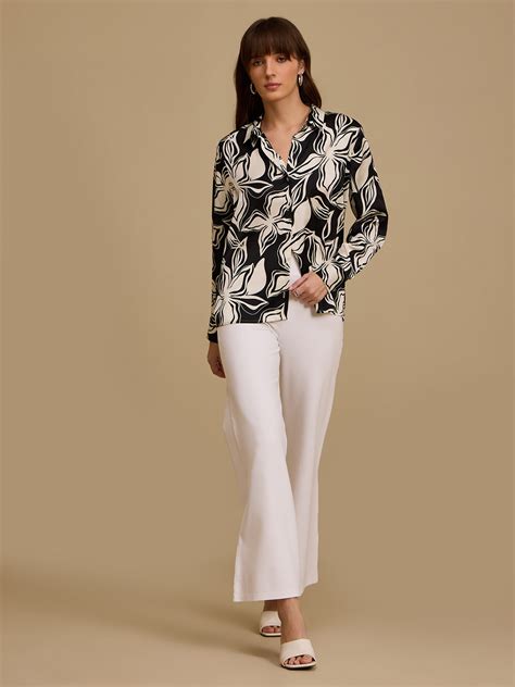 Graham Black Floral Printed Shirt – KAZO