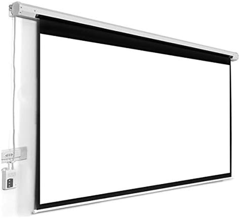ELCOR Projector Screen Motorized, 8 Feet (W) x 10 Feet (H) (IMPORTED A ...