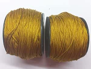 OMX 1mm, 2 Rolls, Total 200 Mtr, Nylon Chinese Knotting for Macrame ...