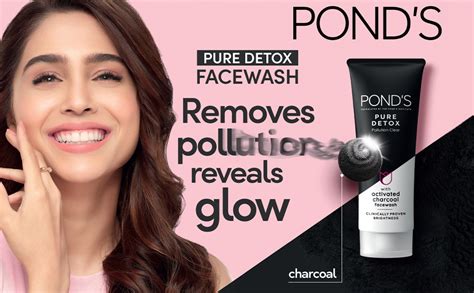 Pond's Pure Detox Anti-Pollution Purity Face Wash With Activated ...