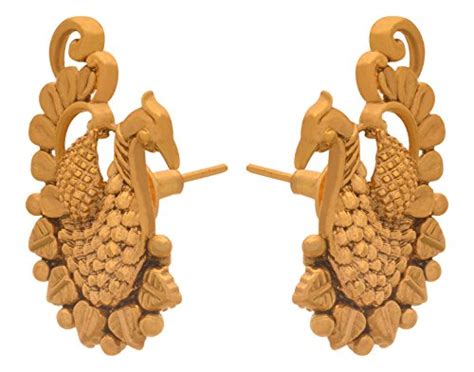 JFL - Jewellery for Less Gold Plated Traditional Ethnic Dual Peacock ...