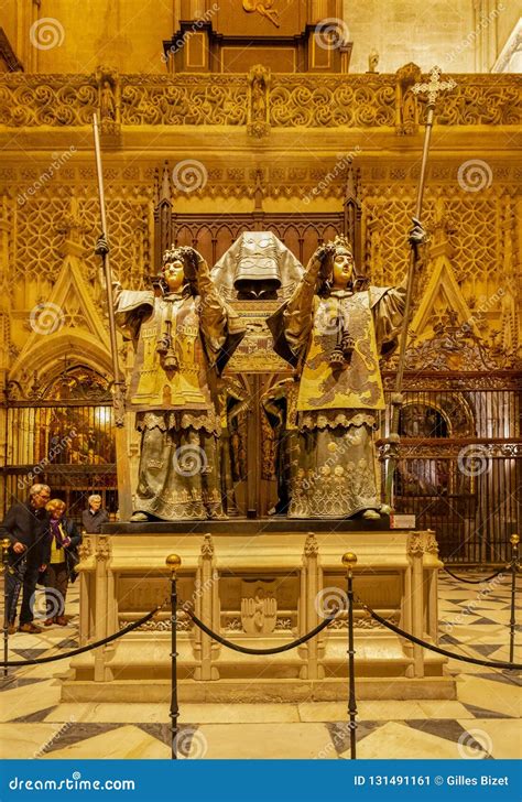 The Golden Mausoleum of Christopher Columbus Editorial Photo - Image of discovery, american ...