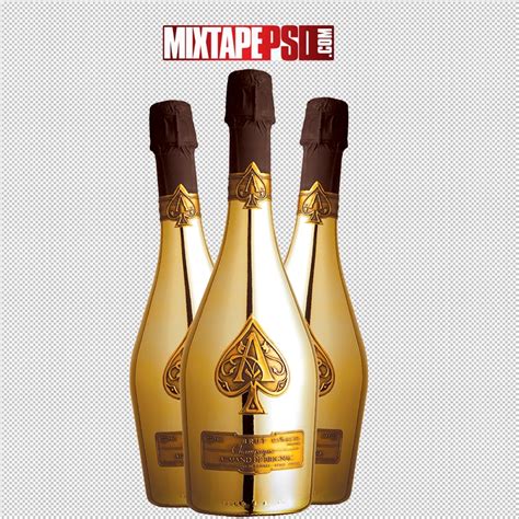 3 Aces Champagne Bottles PNG | MixtapePSD