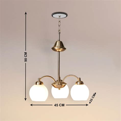 Buy Melody Lustre Metal and Glass Ceiling Lamp from Home Centre at just ...