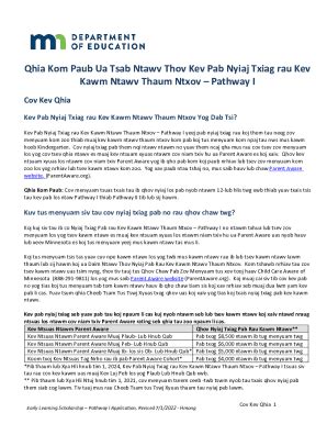 Fillable Online Pathway II Daim Ntawv Thov Ntxiv Fax Email Print ...