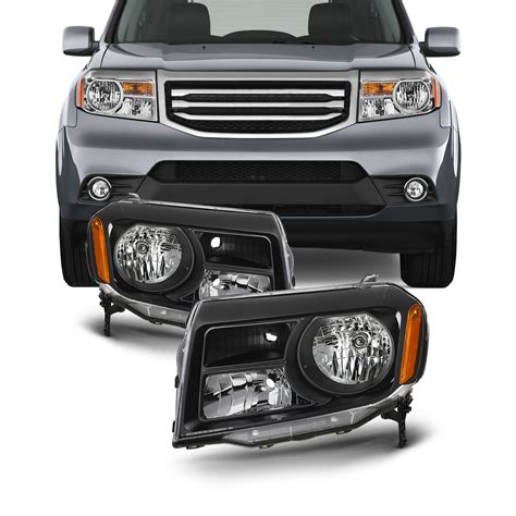 Headlight Compatible With 2012-2015 Honda Pilot Right Passenger Halogen With bulb(s) - Walmart.com