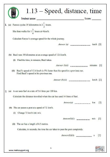 Speed Distance Time Questions 的图像结果