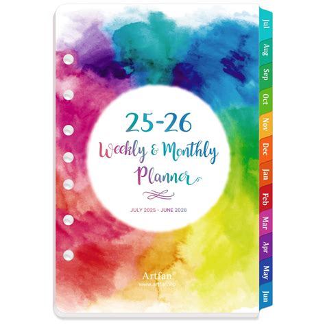 Weekly Planner 2025-2026 Day Planner 2025-2026 Planner Refills (July 2025-June 2026) - 2 Happy ...