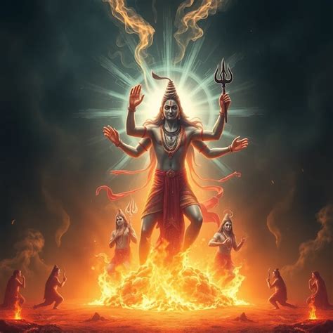 The Birth of Lord Shiva: A Dance of Creation and Destruction - Hindu Mythology