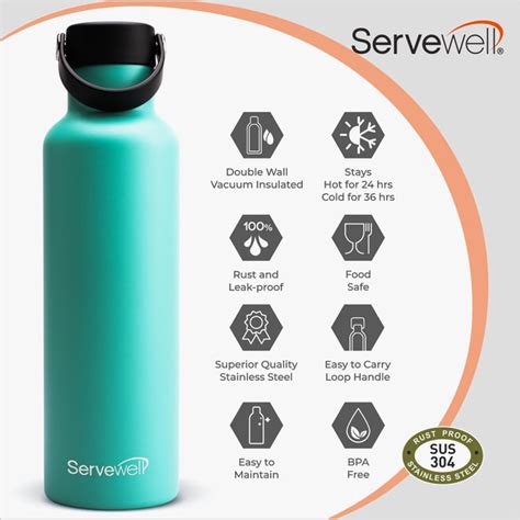 Buy SERVEWELL Metro Solid Vacuum Bottle- 500 ml from Servewell at just ...