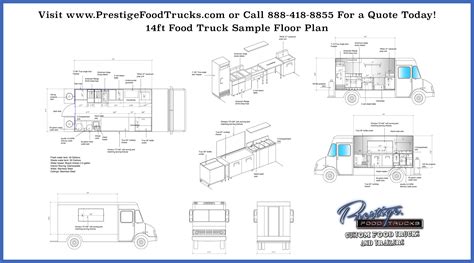 Custom Food Truck Floor Plan Samples | Prestige Custom Food Truck ...