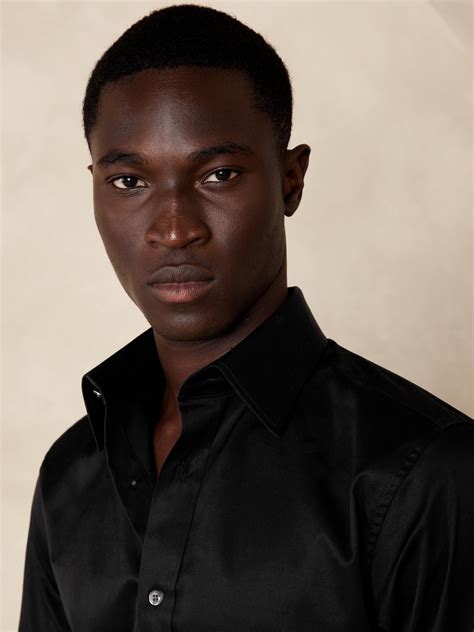 Slim Sateen Dress Shirt | Banana Republic