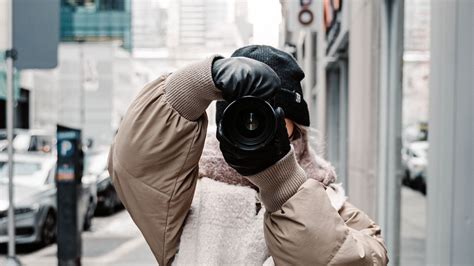 Wallpaper girl, photographer, camera, city, buildings hd, picture, image