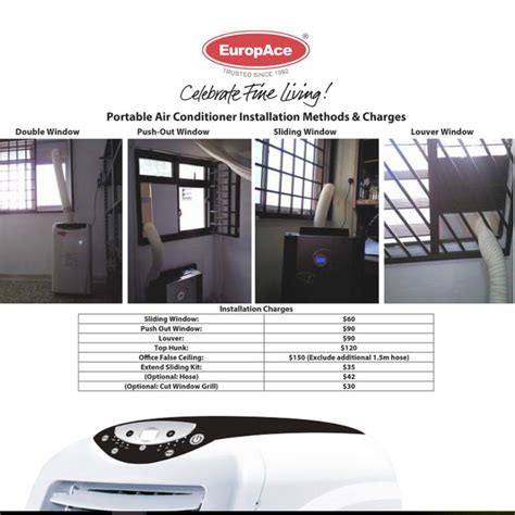 NEGO-Portable Europace Aircon (EPAC 20S - 20,000 BTU Portable Air ...