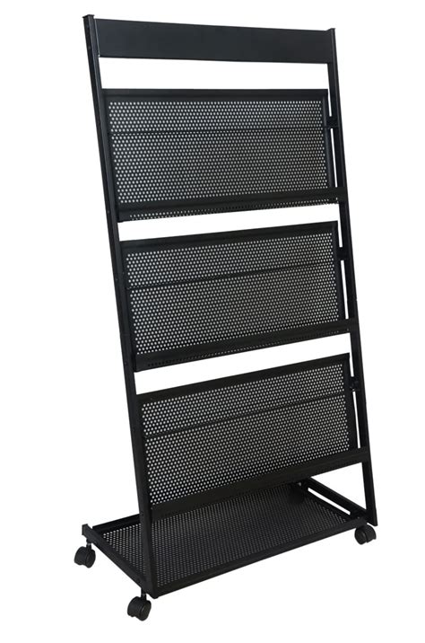 LEPOSE 4 Tray Magazine Stand and Newspaper Stand/Catalog, Brochure ...